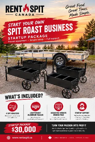 🔥 START YOUR OWN SPIT ROAST RENTAL BUSINESS! 🔥