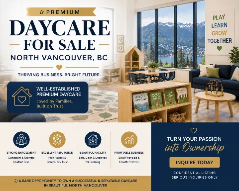 Premium Large North Vancouver Daycare For Sale