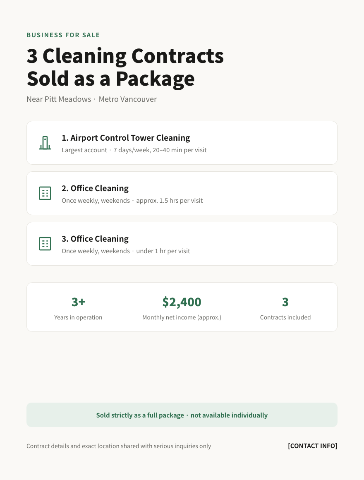 Janitor business for sale